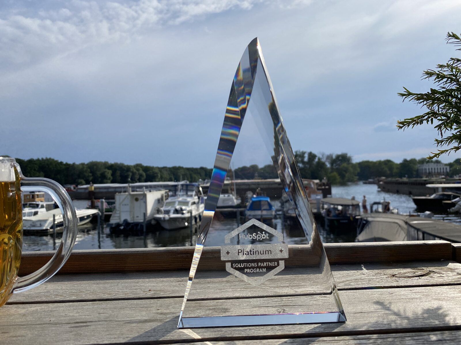 HubSpot Platinum Solutions Partner Trophäe