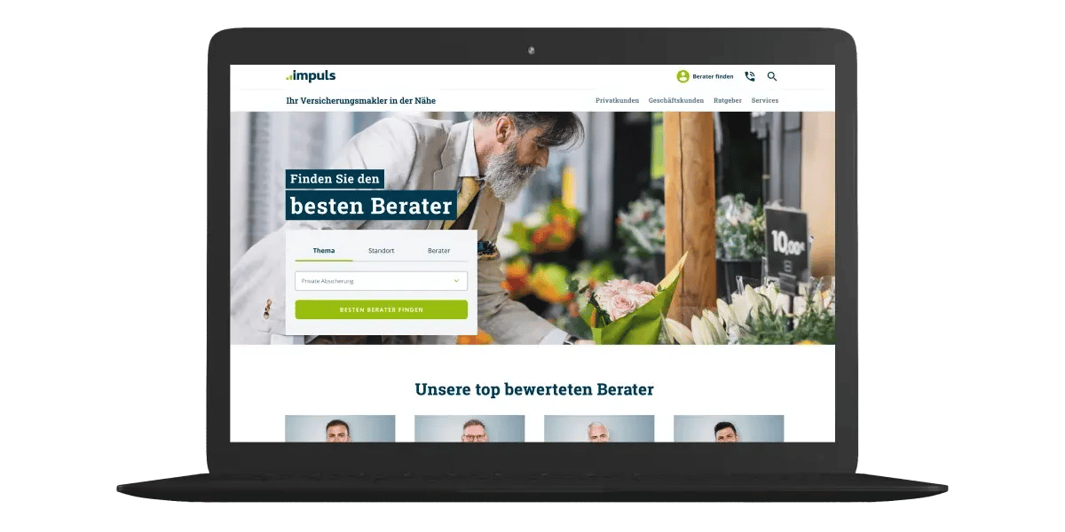 Startseite der impuls Finanzmanagement AG Startseite der impuls Finanzmanagement AG