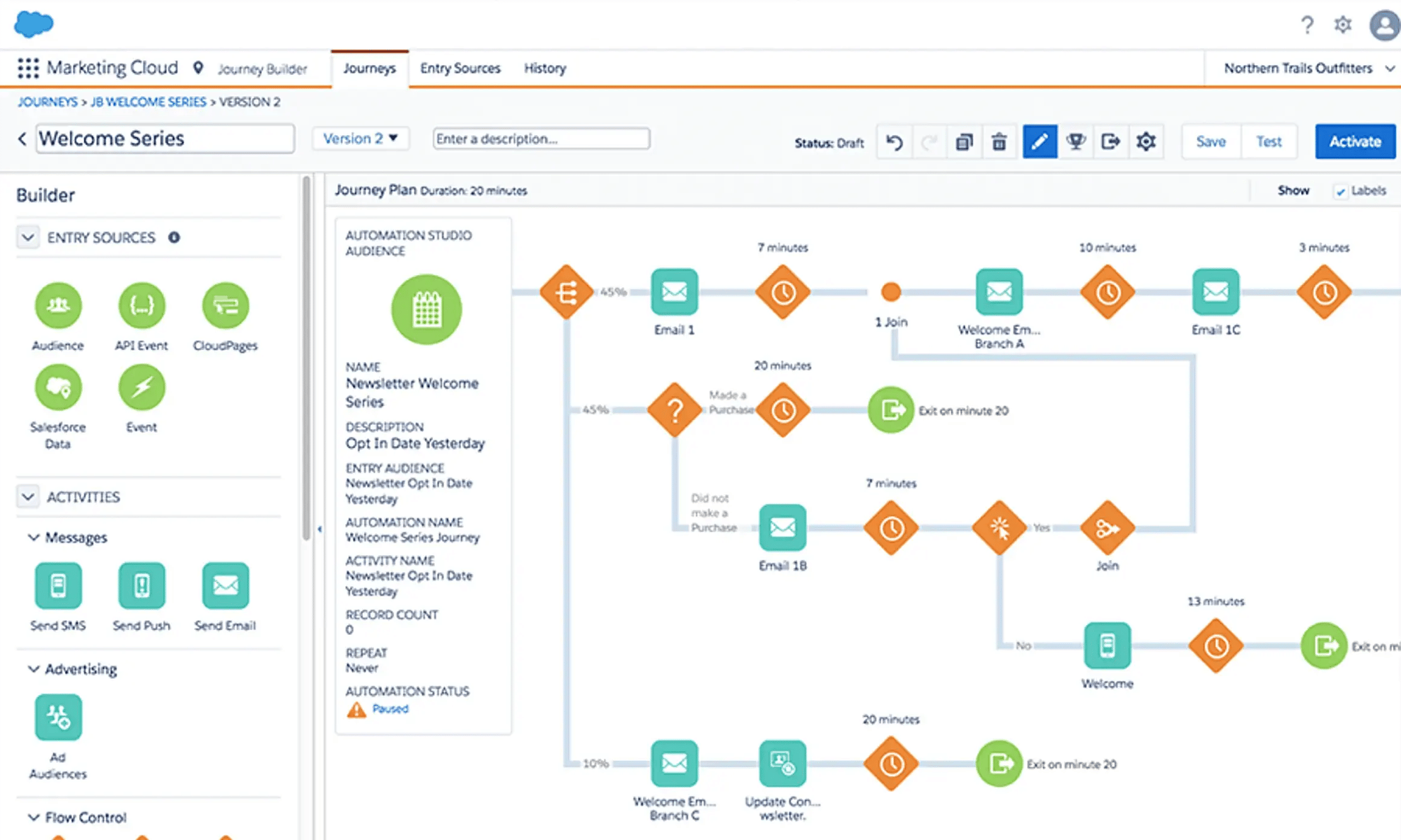 Flow im Marketing Cloud Journey Builder Flow im Marketing Cloud Journey Builder